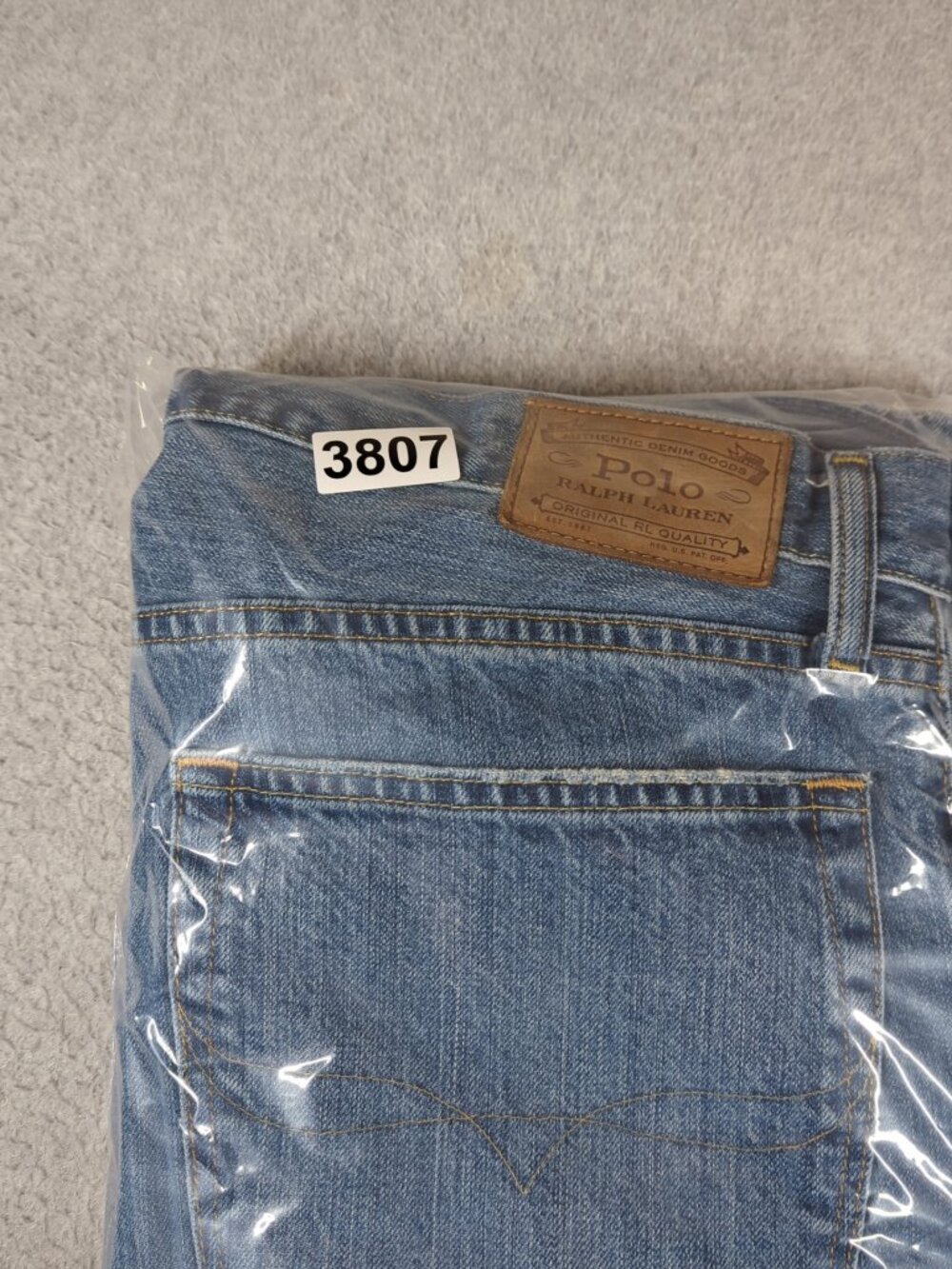 Polo Ralph Lauren Jeans Men's 36x32 (Actual 36x31) Blue Hampton Relaxed Straight - Picture 11 of 11